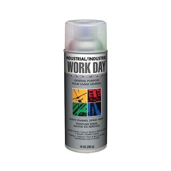 Krylon Industrial Work Day Enamel Paint Clear, Size: 16 oz, Net Wt: 10 oz A04414000 - main